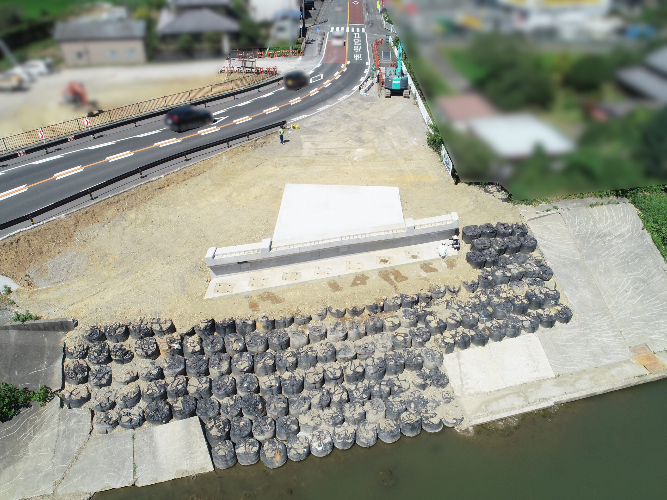 令和4年度二級河川垂木川広域河川改修工事（新橋A2橋台工）（令和4年8